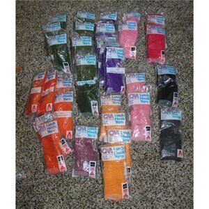 NEW Vintage CM Columbia Minerva Latch Hook Yarn Monsanto LOT Pink Orange Purple